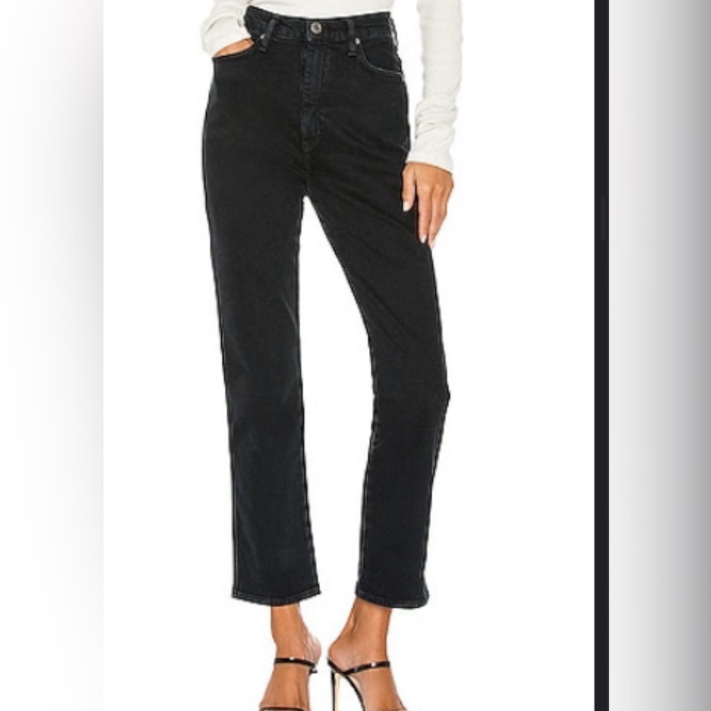 Agolde pinch waist Charcoal Denim Jeans